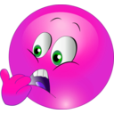 download Scared Smiley Emoticon clipart image with 270 hue color