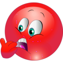 download Scared Smiley Emoticon clipart image with 315 hue color