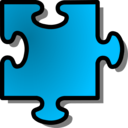 download Blue Jigsaw Piece 10 clipart image with 315 hue color