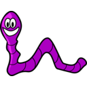 download Inchworm clipart image with 180 hue color