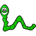 download Inchworm clipart image with 0 hue color