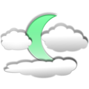 download Clouds And The Moon 3 clipart image with 90 hue color