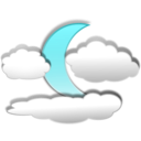download Clouds And The Moon 3 clipart image with 135 hue color