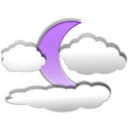 download Clouds And The Moon 3 clipart image with 225 hue color