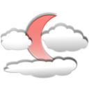 download Clouds And The Moon 3 clipart image with 315 hue color