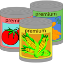 download Canned Goods clipart image with 0 hue color