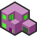 download Isocity House clipart image with 270 hue color