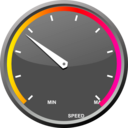 download Speedmeter clipart image with 315 hue color
