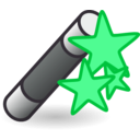 download Wand With Stars clipart image with 90 hue color