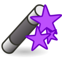 download Wand With Stars clipart image with 225 hue color