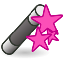 download Wand With Stars clipart image with 270 hue color