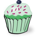 download White Muffin clipart image with 90 hue color