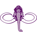 download Mammoth clipart image with 270 hue color