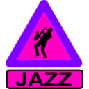 download Caution Jazz clipart image with 270 hue color
