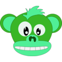 download Cute Monkey clipart image with 90 hue color