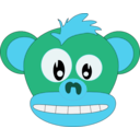 download Cute Monkey clipart image with 135 hue color