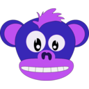 download Cute Monkey clipart image with 225 hue color