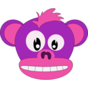 download Cute Monkey clipart image with 270 hue color