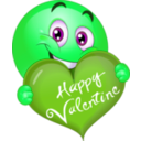 download Happy Valentine Boy Smiley Emoticon clipart image with 90 hue color