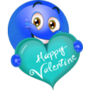 download Happy Valentine Boy Smiley Emoticon clipart image with 180 hue color