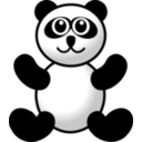 download Panda Toy clipart image with 315 hue color