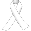 download White Ribbon clipart image with 0 hue color