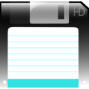 download Floppy Disk clipart image with 180 hue color