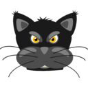 download Angry Black Panther clipart image with 45 hue color