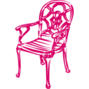 download Slim Blue Chair clipart image with 135 hue color