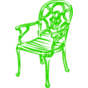 download Slim Blue Chair clipart image with 270 hue color
