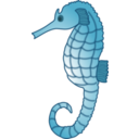 download Seahorse clipart image with 0 hue color
