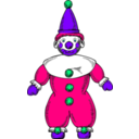 download Clown clipart image with 270 hue color