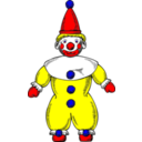 download Clown clipart image with 0 hue color