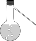 Distilling Flask With Sidearm And Stopper