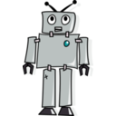download Cartoon Robot clipart image with 90 hue color