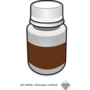 download Pill Bottle clipart image with 180 hue color