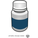download Pill Bottle clipart image with 0 hue color