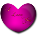 download Heart I Love You clipart image with 315 hue color