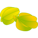 download Starfruit clipart image with 0 hue color