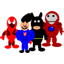 download Super Heroes clipart image with 0 hue color