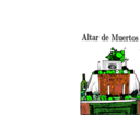 download Altar De Muertos clipart image with 90 hue color