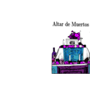 download Altar De Muertos clipart image with 270 hue color