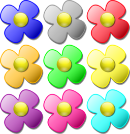Game Marbles Flowers