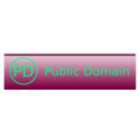 download Public Domain Badge clipart image with 90 hue color