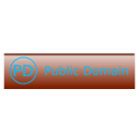 download Public Domain Badge clipart image with 135 hue color