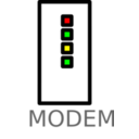 download Modem Labelled clipart image with 0 hue color