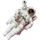 download Astronaut Small Version clipart image with 90 hue color