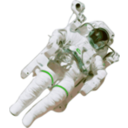 download Astronaut Small Version clipart image with 135 hue color