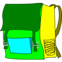 download Bag clipart image with 180 hue color