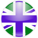 download United Kingdom Flag clipart image with 270 hue color